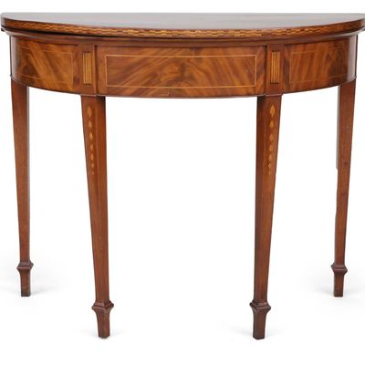 Sale Photo Thumbnail #262: Federal Inlaid Mahogany Games Table, Attributed to John and Thomas Seymour