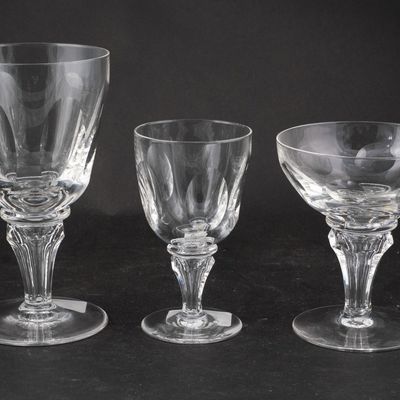 Sale Photo Thumbnail #353: Group of Royal Leerdam "Queen Juliana" Pattern Stemware