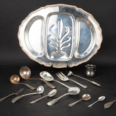 Sale Photo Thumbnail #23: Sterling Silver and Silver Plated Wares