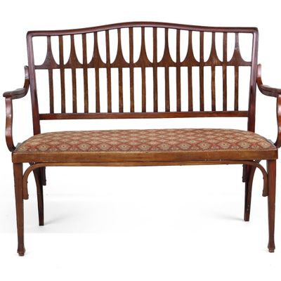 Sale Photo Thumbnail #51: Jacob & Josef Kohn Bentwood Settee