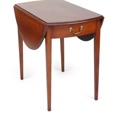 Sale Photo Thumbnail #263: Federal Cherrywood One-Drawer Pembroke Table