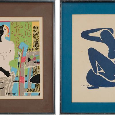 Sale Photo Thumbnail #138: After Henri Matisse, French 1869-1954, Nu Bleu I, Print