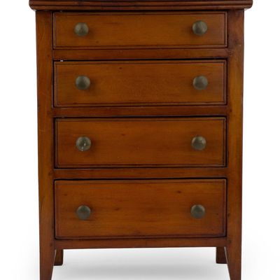 Sale Photo Thumbnail #371: Federal Walnut Miniature Tall Chest of Drawers