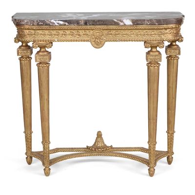 Sale Photo Thumbnail #285: Neoclassical Style Marble Top Giltwood Pier Table