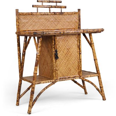 Sale Photo Thumbnail #109: Bamboo, Oak, and Rattan Vanity