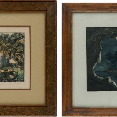Sale Photo Thumbnail #228: Currier & Ives, The Magic Lake and The Death Shot, Prints