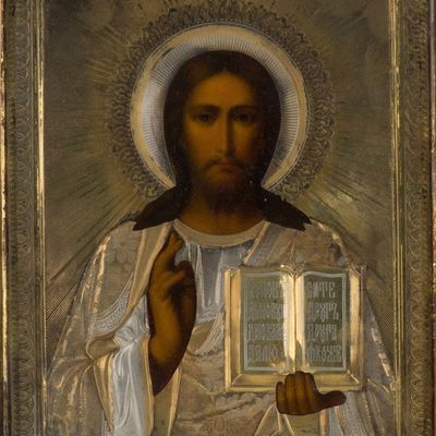 Sale Photo Thumbnail #247: Russian Icon of Christ Pantocrator
