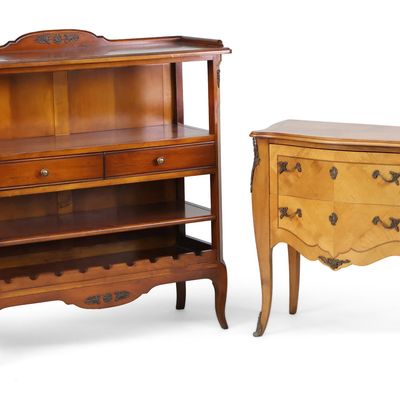 Sale Photo Thumbnail #289: Louis XV Style Inlaid Fruitwood Commode