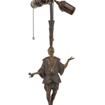 Sale Photo Thumbnail #360: Bronze Juggler Lamp