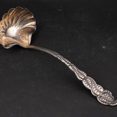 Sale Photo Thumbnail #12: Tiffany Sterling Silver "Atlantis" Pattern Punch Ladle