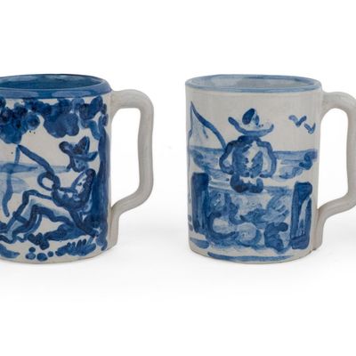 Sale Photo Thumbnail #333: M.A. Hadley Kentucky Pottery Mugs