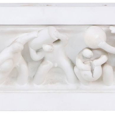Sale Photo Thumbnail #202: Tom Otterness, American 1952, Battle of the Sexes, Plaster Relief Frieze