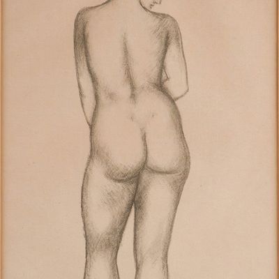 Sale Photo Thumbnail #243: Aristide Maillol, French 1861-1944, Nude Woman, Lithograph