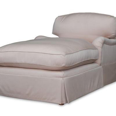 Sale Photo Thumbnail #254: Contemporary Pink-Upholstered Chaise Lounge