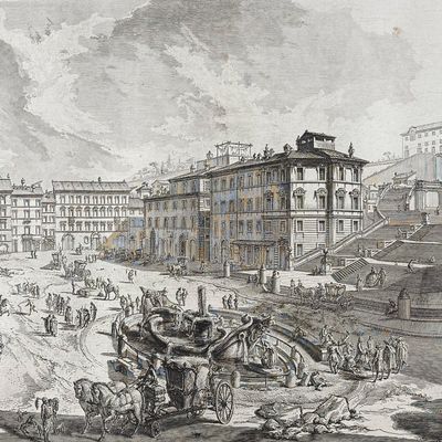 Piranesi, Folio - View of Piazza di Spagna [Veduta di Piazza di Spagna]