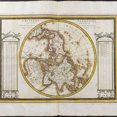 Cassini - Map of the Northern Hemisphere from the North Pole