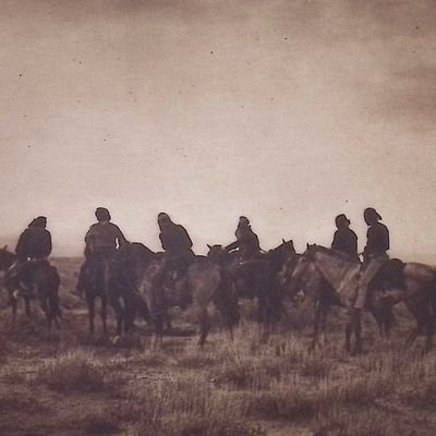 Edward Curtis - Evening in the Desert - Navaho