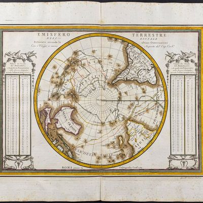Cassini - Map of the Southern Hemisphere from the South Pole