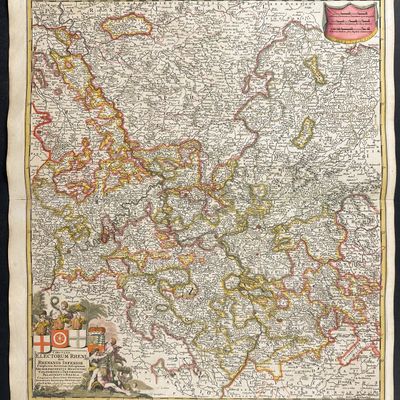 De Wit - Map following the Course of the Rhine