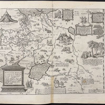 Ortelius, pub. 1587 - Map of the Russian Empire, or Muscovie
