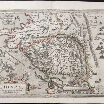 Ortelius, pub. 1587 - Map of China
