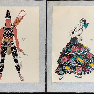 Barbier - 5 Costume Lithographs