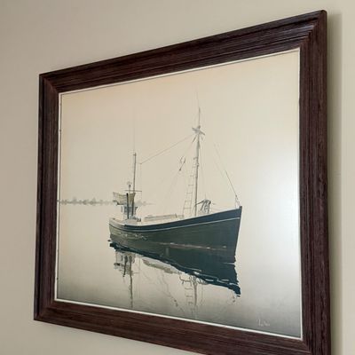 Sale Photo Thumbnail #53: Boat framed art 