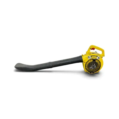 Sale Photo Thumbnail #258: John Deere 2BV gas-powered handheld leaf blower, featuring a yellow housing and black blower tube.