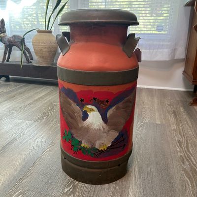 Vintage milk canister 