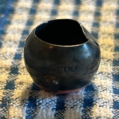 Sterling silver button 
