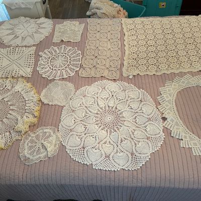 Crochet doily collection
