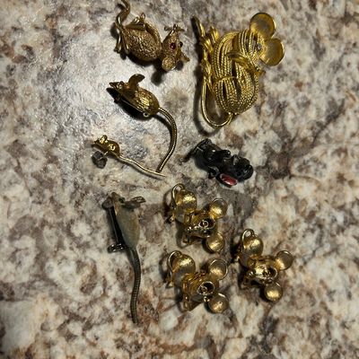 Rat pin collection 