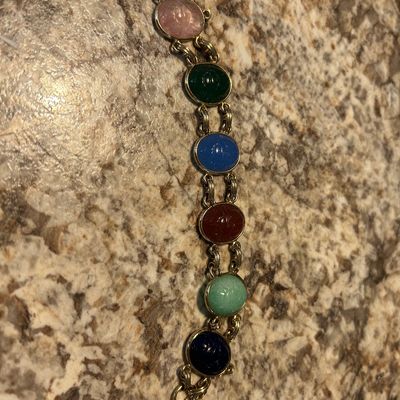 Vintage scarab Egyptian bracelet