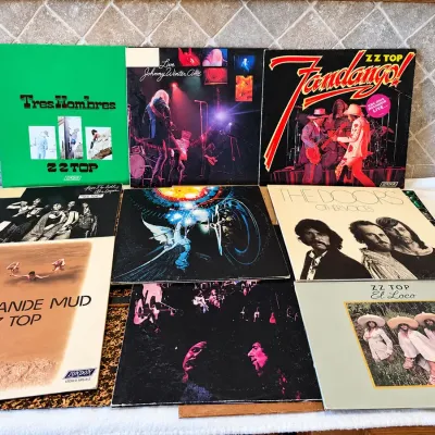 Vintage Rock Vinyl Record Collection – ZZ Top, The Doors, Journey & More