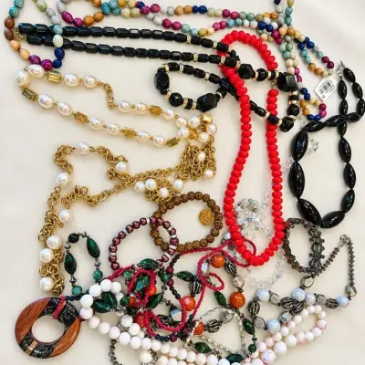 Beaded Necklace & Bracelet Collection – Statement Jewelry, Faux Pearl, Glass & Stone Beads