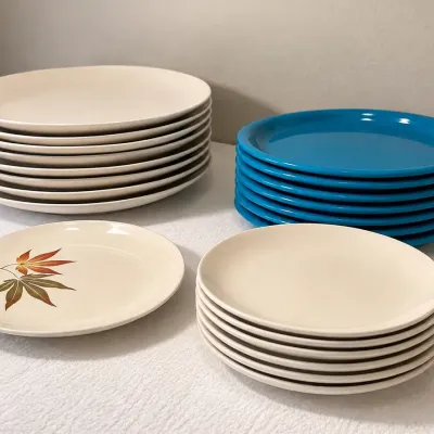 Vintage Franciscan Whitestone Ware & Ironstone Dinner Plates – Mixed Lot