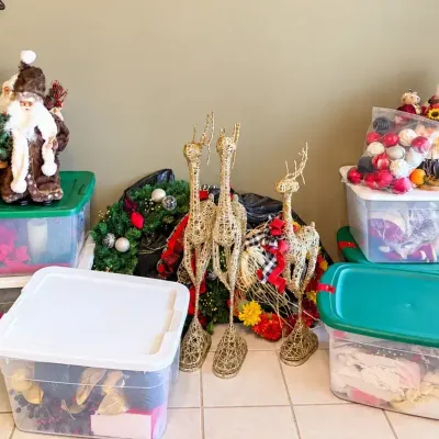 Large Christmas & Holiday Décor Collection – Ornaments, Reindeer, Santas & Wreaths