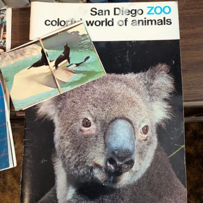 Sale Photo Thumbnail #76: Vintage San Diego Zoo booklet and postcards