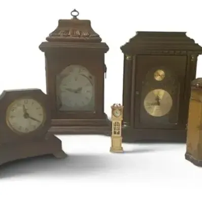 Sale Photo Thumbnail #20: Vintage United Clock Corp. Model 870 Clock, Mantel & Decorative Clock Lot – 5 Pc