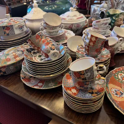 Sale Photo Thumbnail #67: vintage asian style china set made in japan
