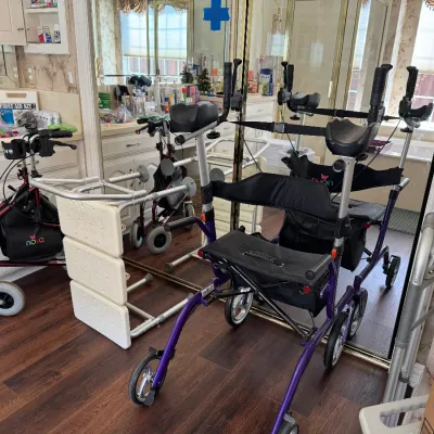 Sale Photo Thumbnail #86: medical aid equipment walkers chairs etc