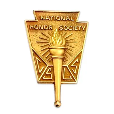 10k gold national honor society lapel pin 2g