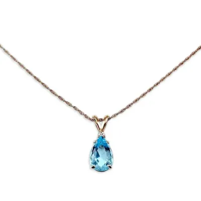 14k white gold diamond aquamarine necklace 2 34g