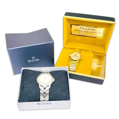 Two bulova quartz watches one new