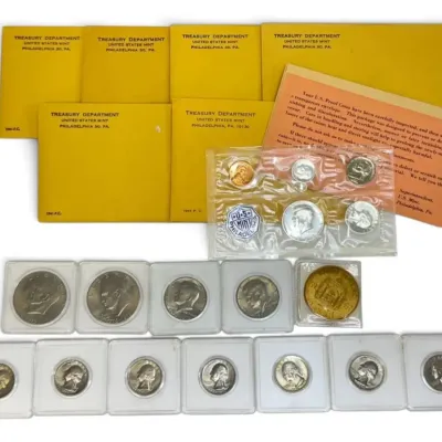 Proof coins from the philadelphia mint and more coins