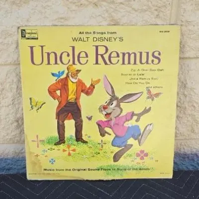 Vintage Disneyland Records vinyl LP of Walt Disney's Uncle Remus, featuring music from the original soundtrack of Song of the South,...
