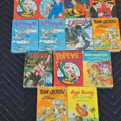 Collection of vintage Whitman Big Little Books and similar children's character books from the 1960s and 1970s, featuring titles...