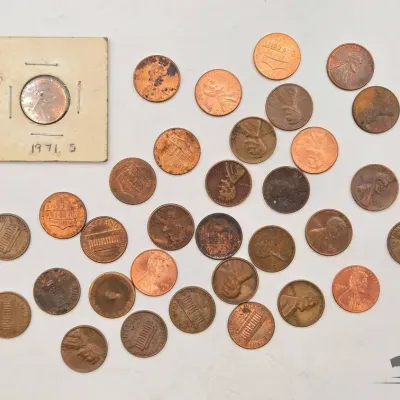 Sale Photo Thumbnail #90: 1614 lincoln pennies