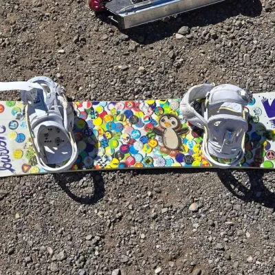 81018 burton sticker design snowboard