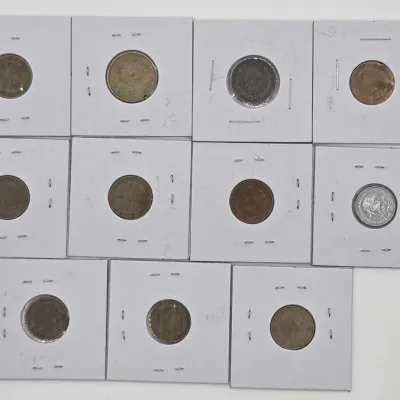 Sale Photo Thumbnail #100: 1701 mixed mexican pesos